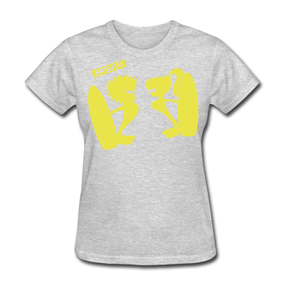 Women’s Gildan Heavy T-Shirt - gris jaspeado