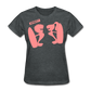Women’s Gildan Heavy T-Shirt - gris oscuro jaspeado