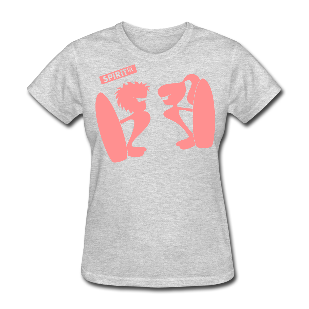 Women’s Gildan Heavy T-Shirt - gris jaspeado