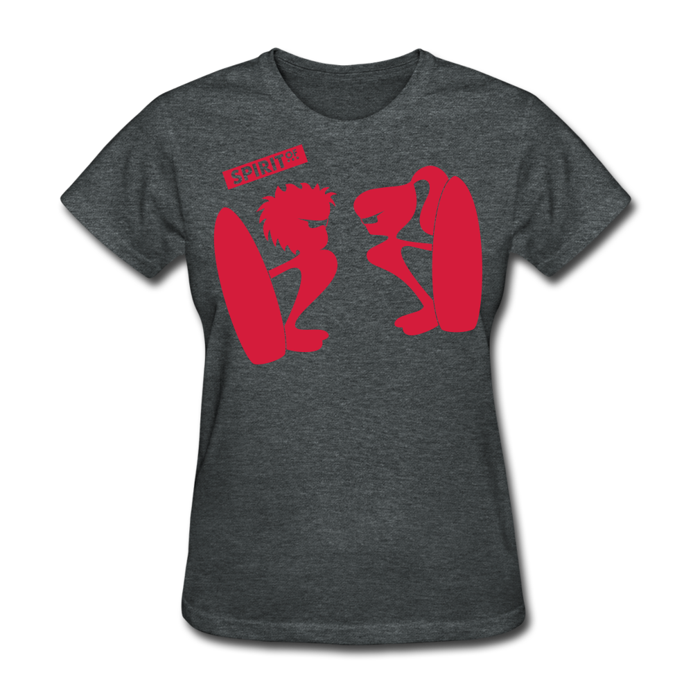 Women’s Gildan Heavy T-Shirt - gris oscuro jaspeado
