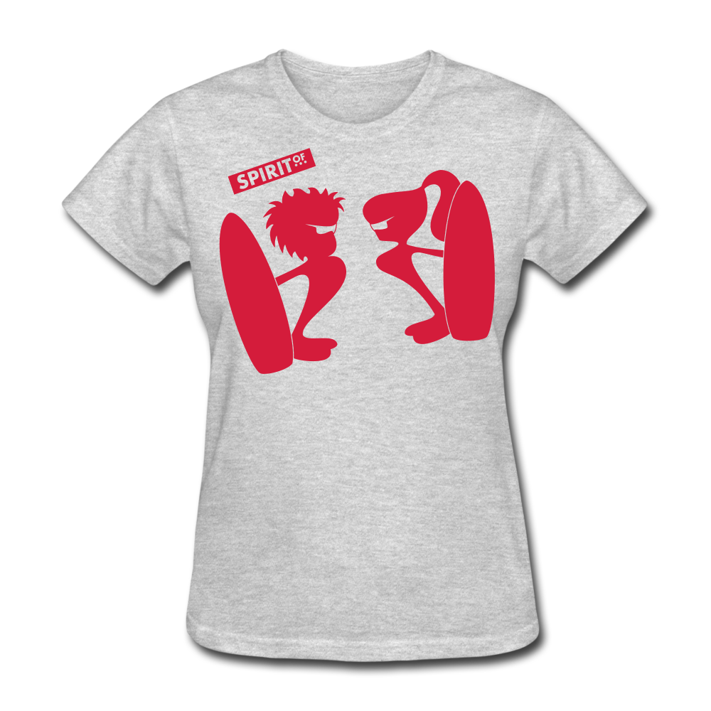 Women’s Gildan Heavy T-Shirt - gris jaspeado