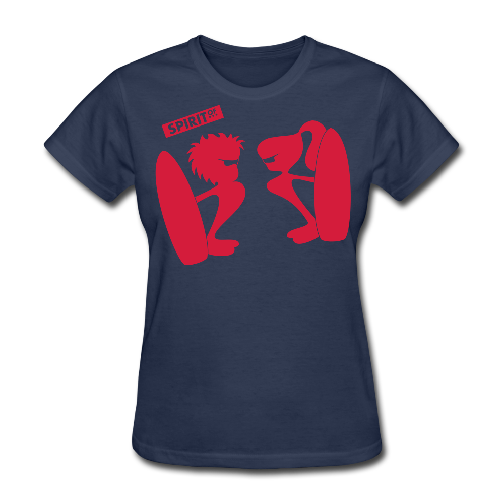 Women’s Gildan Heavy T-Shirt - azul marino