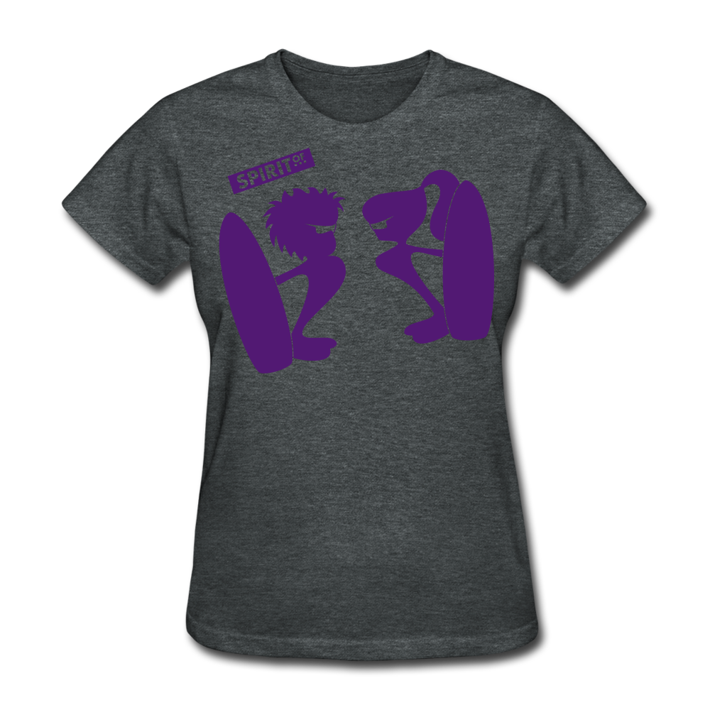 Women’s Gildan Heavy T-Shirt - gris oscuro jaspeado
