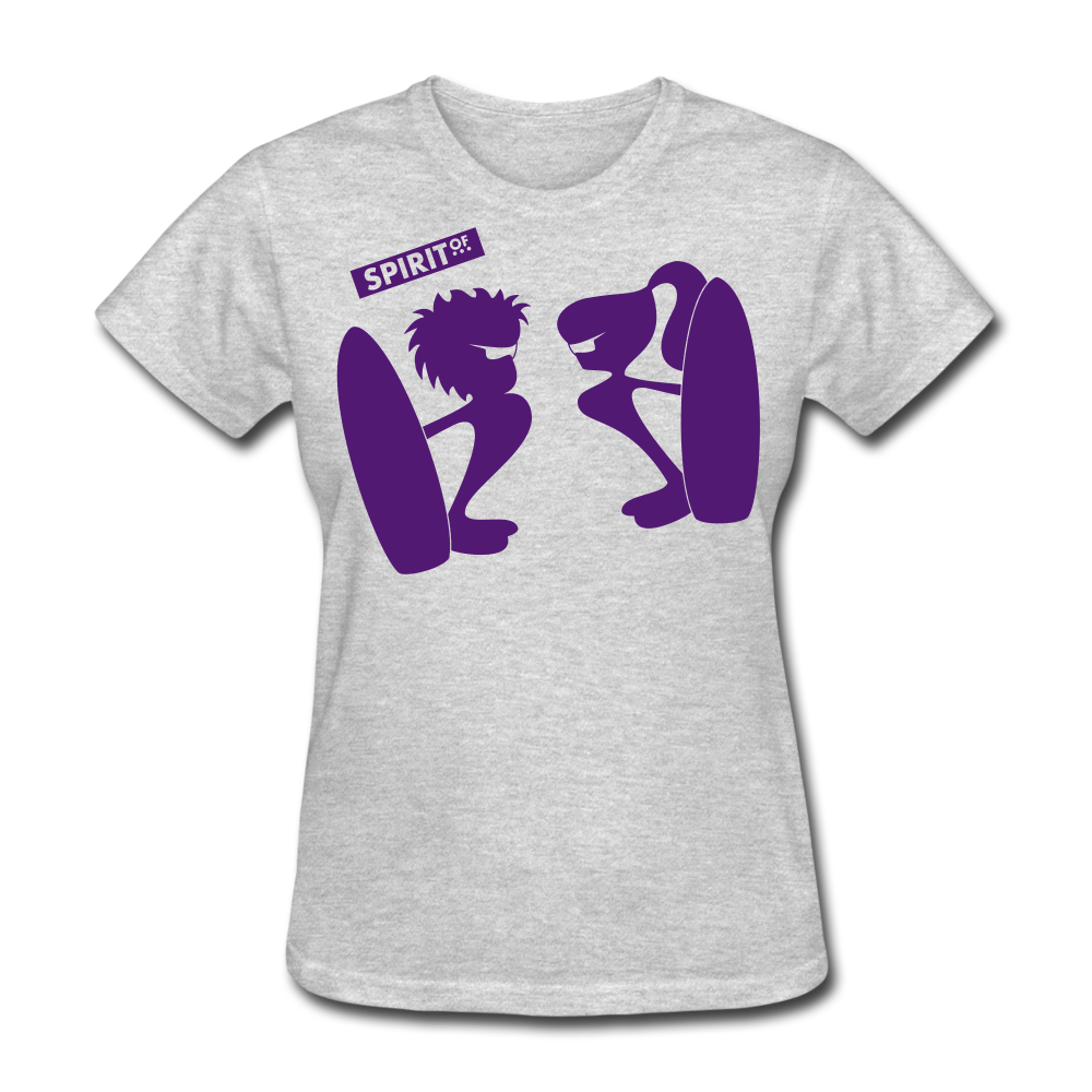 Women’s Gildan Heavy T-Shirt - gris jaspeado
