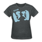 Women’s Gildan Heavy T-Shirt - gris oscuro jaspeado