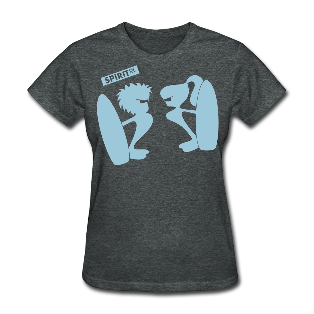 Women’s Gildan Heavy T-Shirt - gris oscuro jaspeado