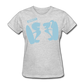 Women’s Gildan Heavy T-Shirt - gris jaspeado