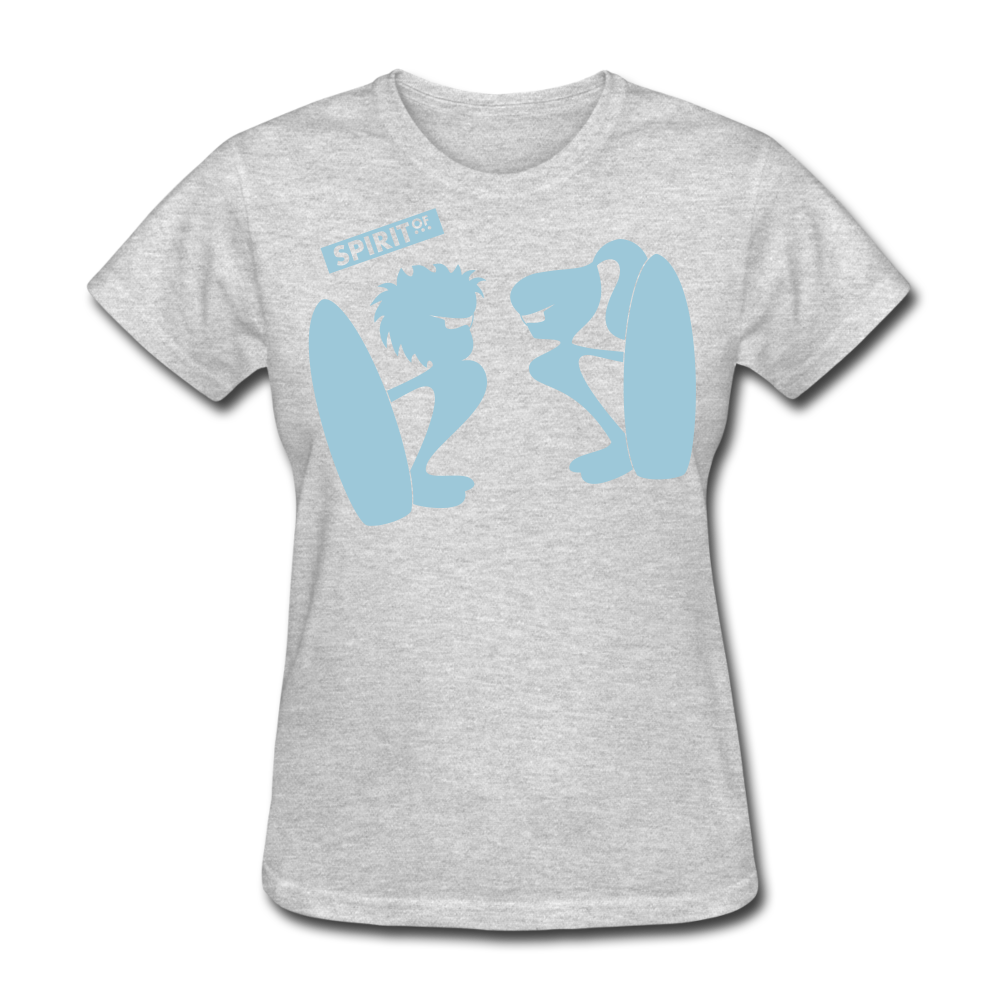 Women’s Gildan Heavy T-Shirt - gris jaspeado
