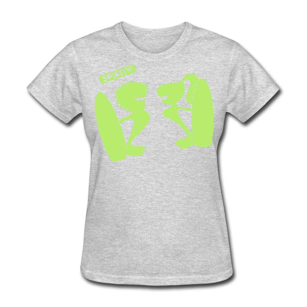 Women’s Gildan Heavy T-Shirt - gris jaspeado