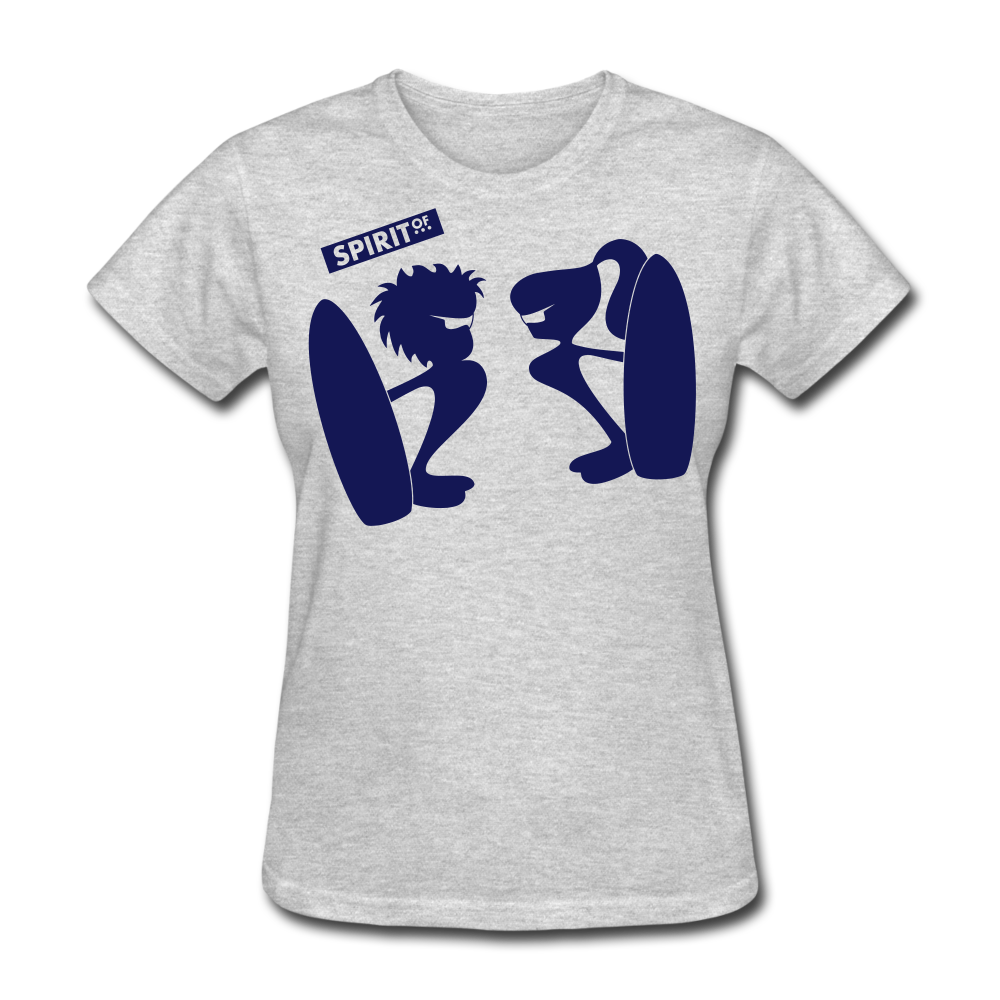 Women’s Gildan Heavy T-Shirt - gris jaspeado