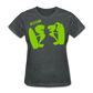 Women’s Gildan Heavy T-Shirt - gris oscuro jaspeado