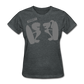 Women’s Gildan Heavy T-Shirt - gris oscuro jaspeado