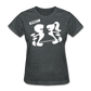 Camiseta Básica 180 (Mujer) - Spiritof TBox & Gym S White - gris oscuro jaspeado