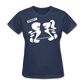 Camiseta Básica 180 (Mujer) - Spiritof TBox & Gym S White - azul marino