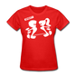 Camiseta Básica 180 (Mujer) - Spiritof TBox & Gym S White - rojo