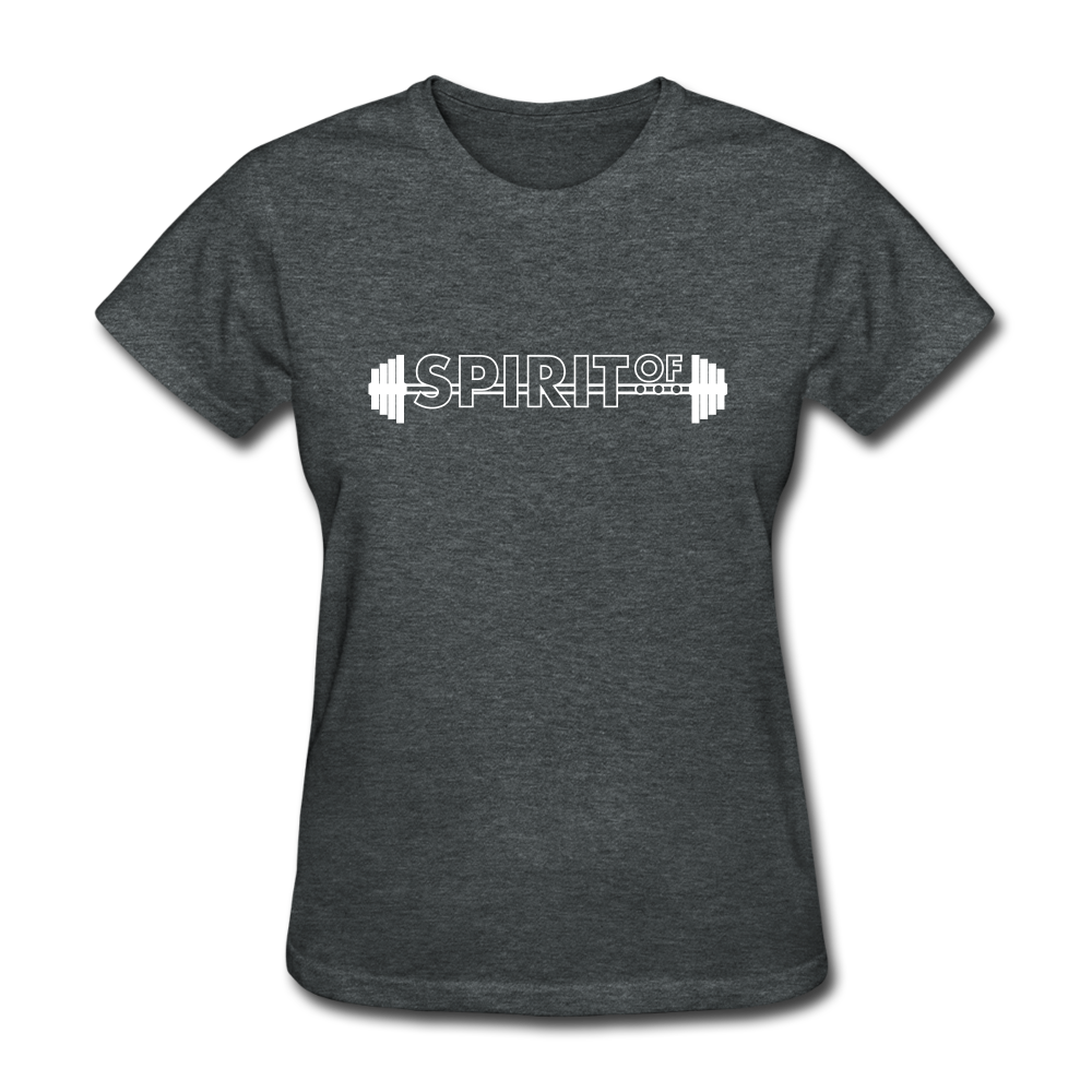 Women’s Gildan Heavy T-Shirt - gris oscuro jaspeado