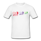 Camiseta Básica 180 (Hombre) - Consciencia Galicia Tricolor - white