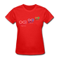 Camiseta Básica 180 (Mujer) - Consciencia Galicia Tricolor Diagonal - red
