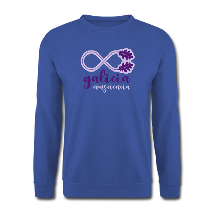 Sudadera (Unisex) - Conciencia Galicia Púrpura&Lavanda - royal blue