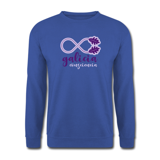 Sudadera (Unisex) - Conciencia Galicia Púrpura&Lavanda - royal blue