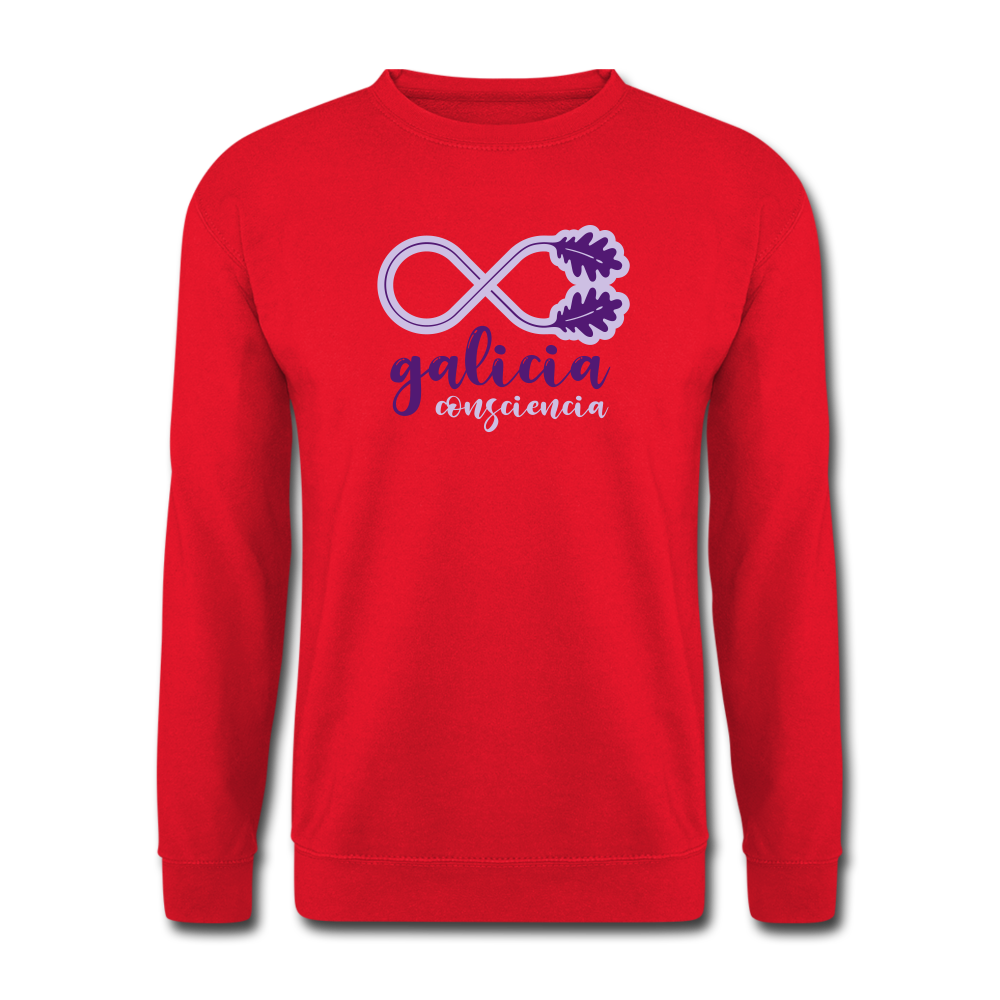 Sudadera (Unisex) - Conciencia Galicia Púrpura&Lavanda - red
