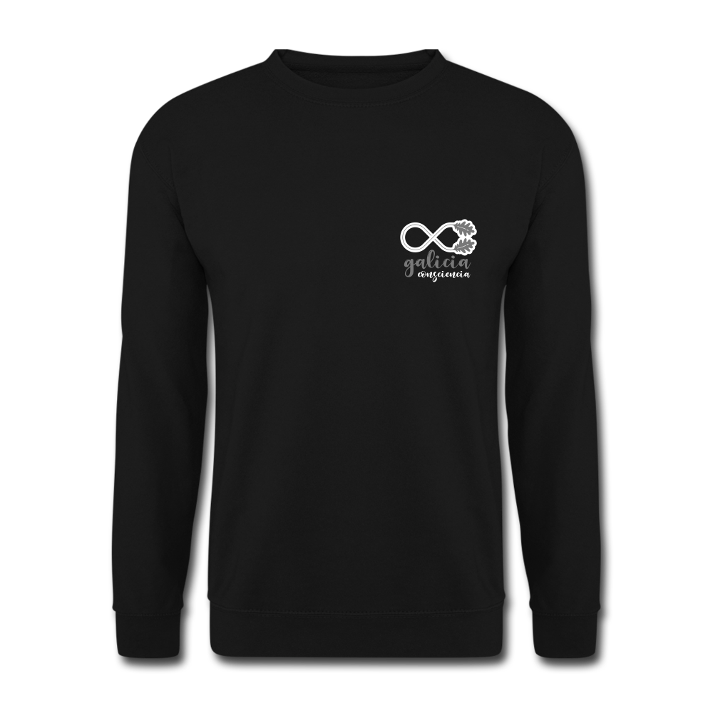 Sudadera (Unisex) - Consciencia Galicia Grey&White S - black