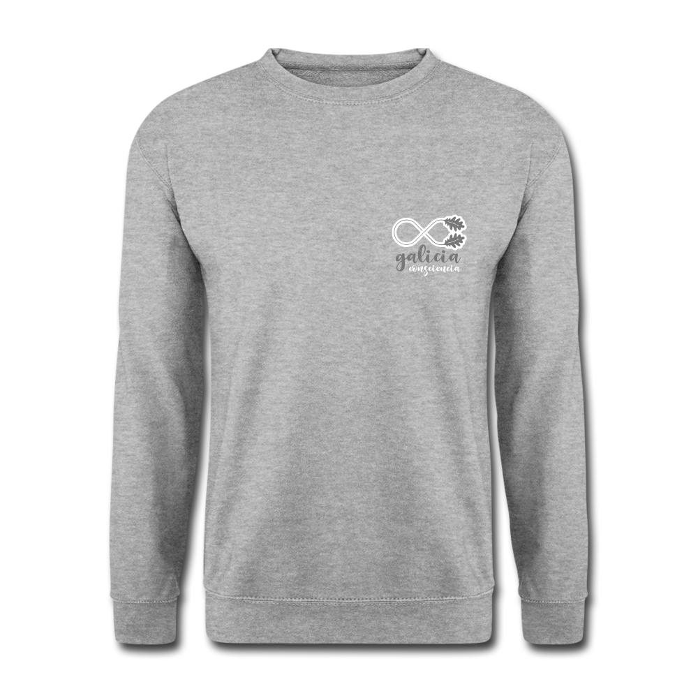 Sudadera (Unisex) - Consciencia Galicia Grey&White S - salt & pepper