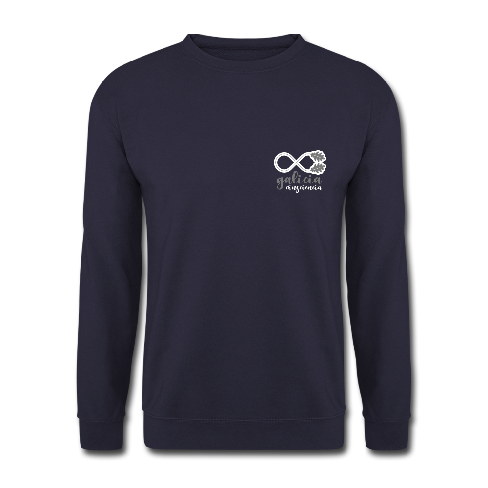 Sudadera (Unisex) - Consciencia Galicia Grey&White S - navy