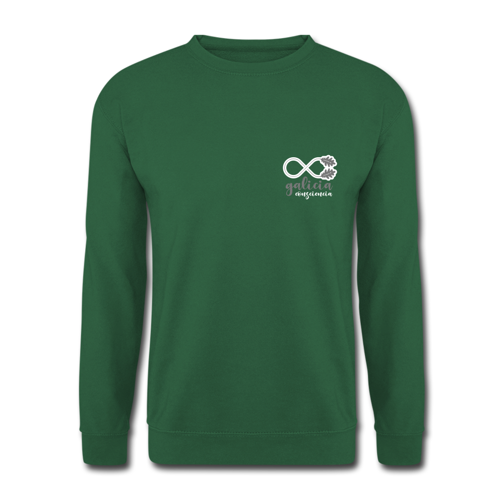 Sudadera (Unisex) - Consciencia Galicia Grey&White S - green