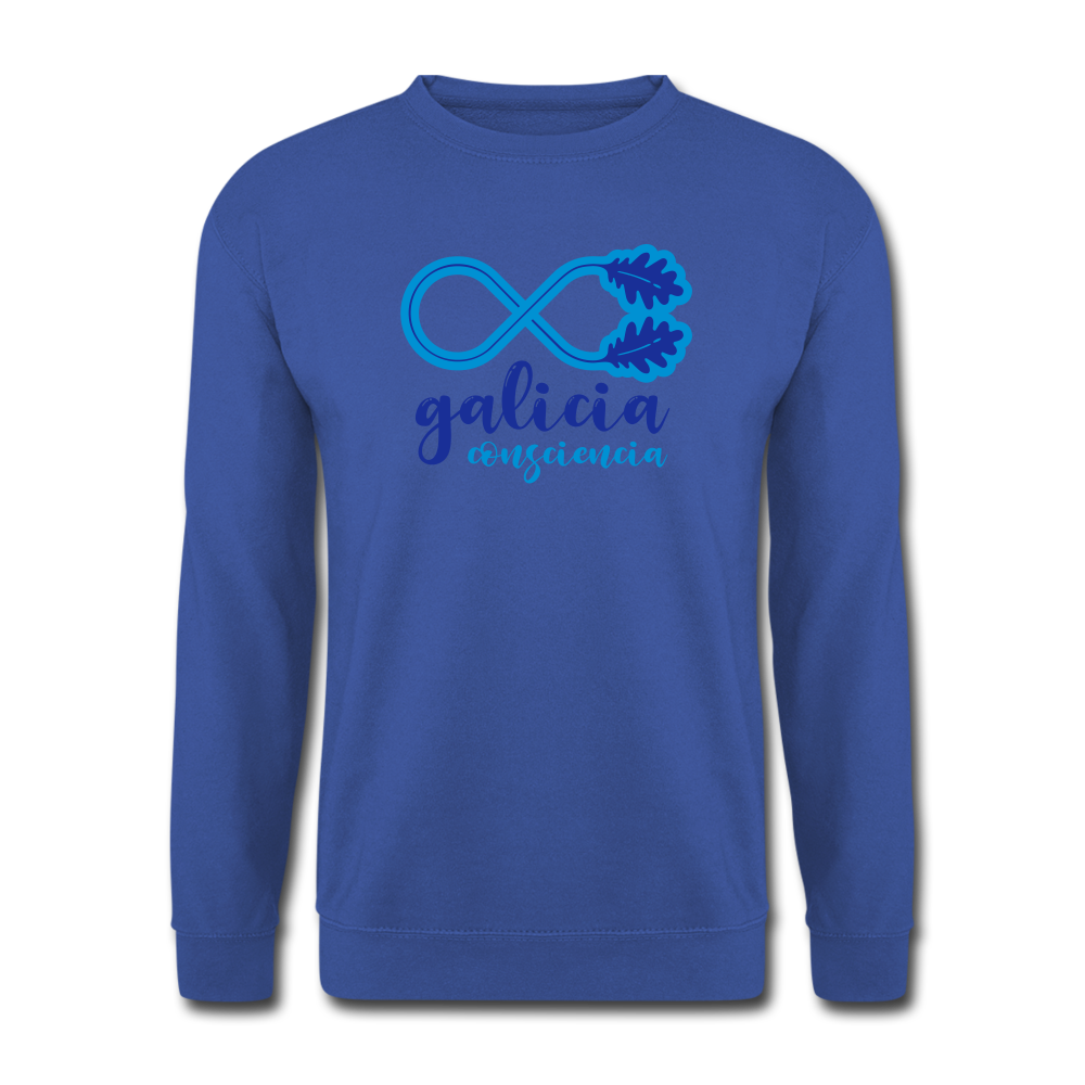 Sudadera (Unisex) - Conciencia Galicia Blue&LightBlue - royal blue