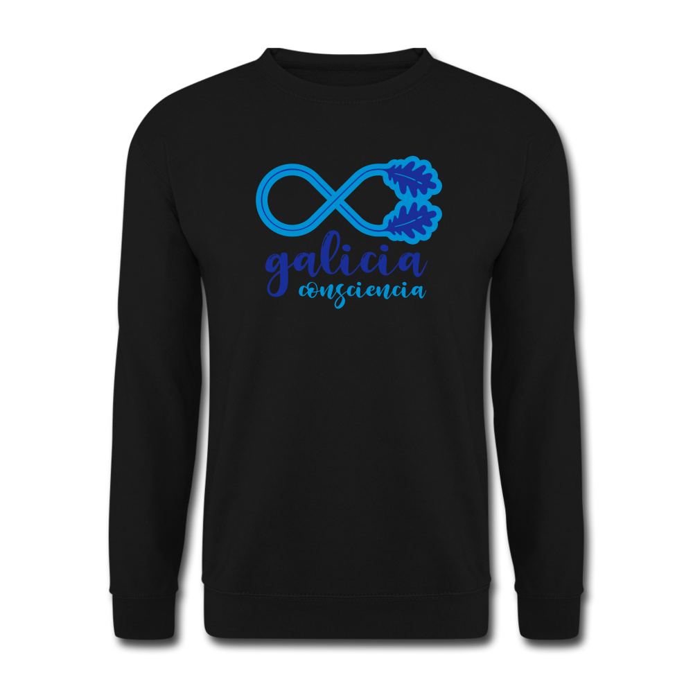Sudadera (Unisex) - Conciencia Galicia Blue&LightBlue - black