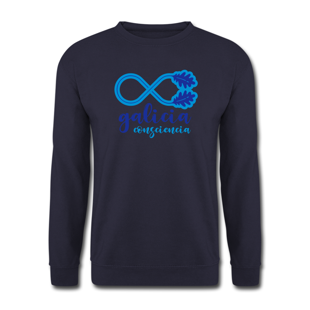 Sudadera (Unisex) - Conciencia Galicia Blue&LightBlue - navy