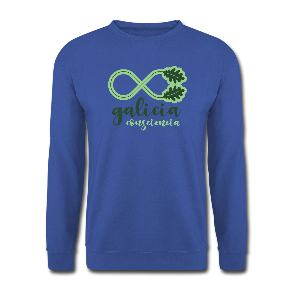 Sudadera (Unisex) - Conciencia Galicia Verde - royal blue