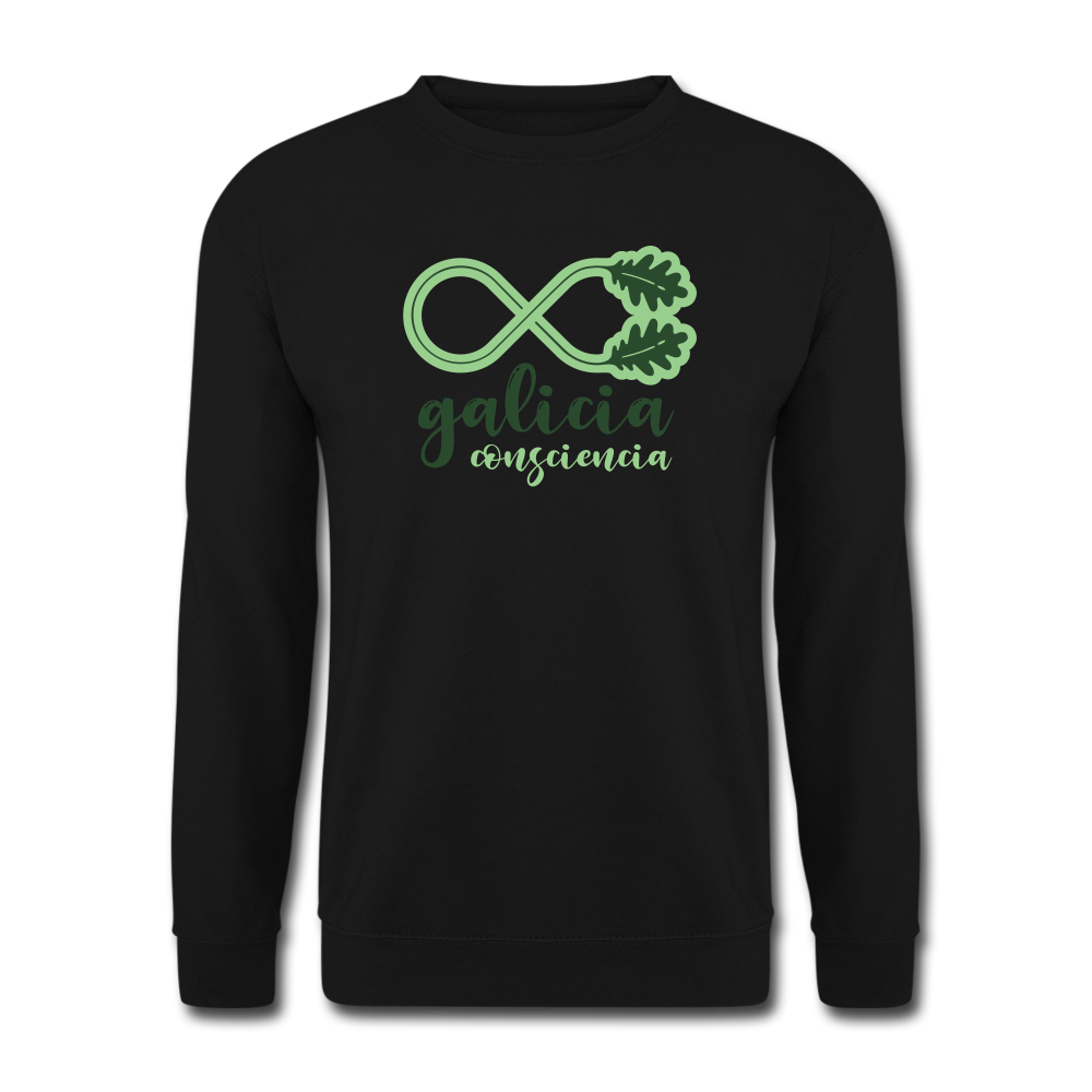 Sudadera (Unisex) - Conciencia Galicia Verde - black