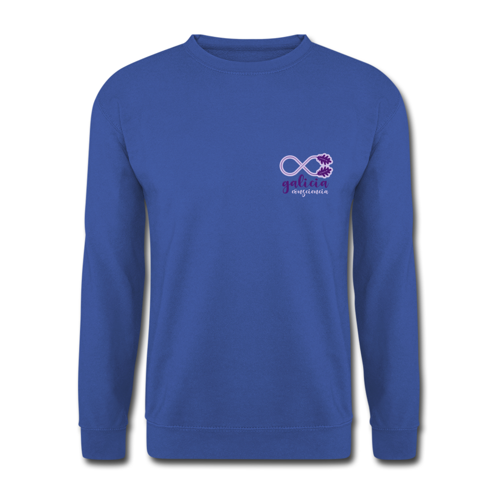 Sudadera (Unisex) - Conciencia Galicia Purpure&Lavender S - royal blue