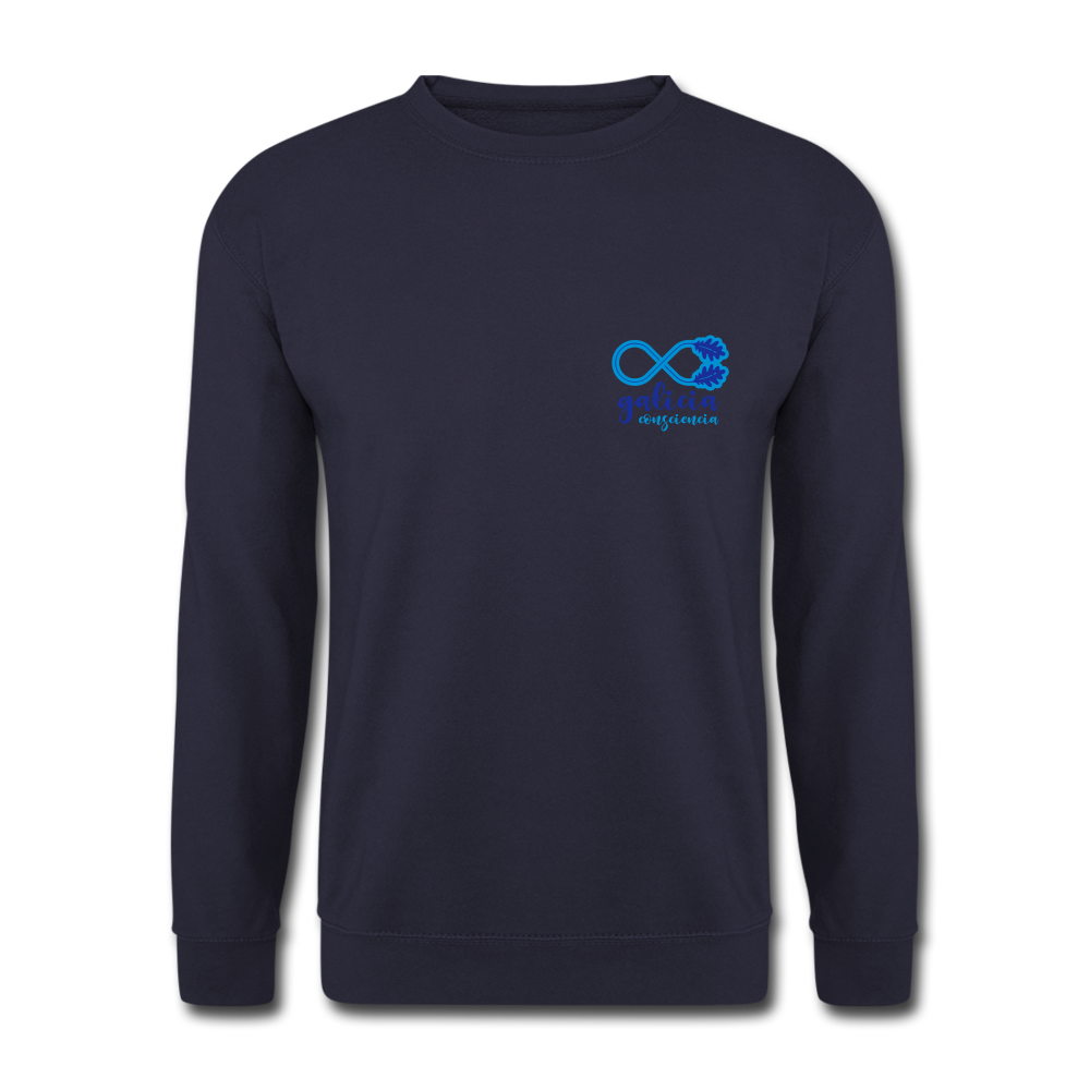 Sudadera (Unisex) - Conciencia Galicia Blue&Light Blue S - navy