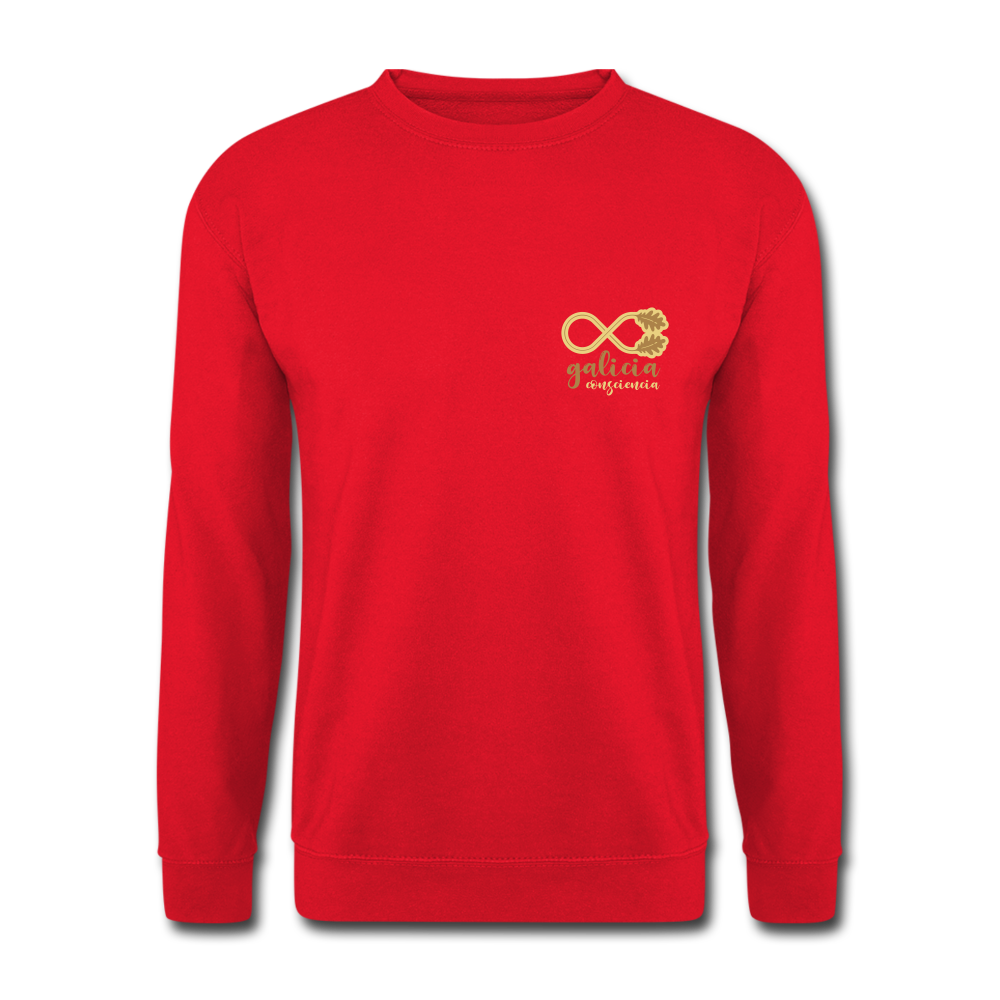 Sudadera (Unisex) - Conciencia Galicia LightBrown&Cream S - red