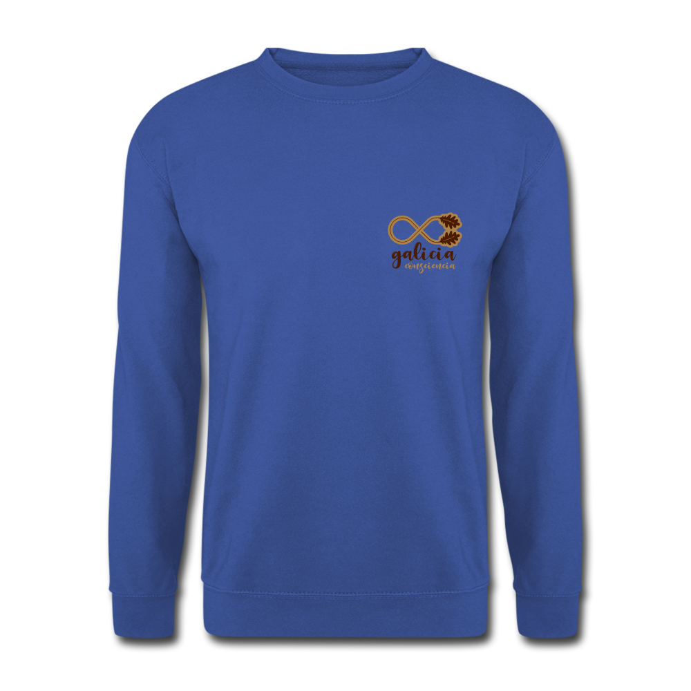 Sudadera (Unisex) - Conciencia Galicia Brown&LightBrown S - royal blue