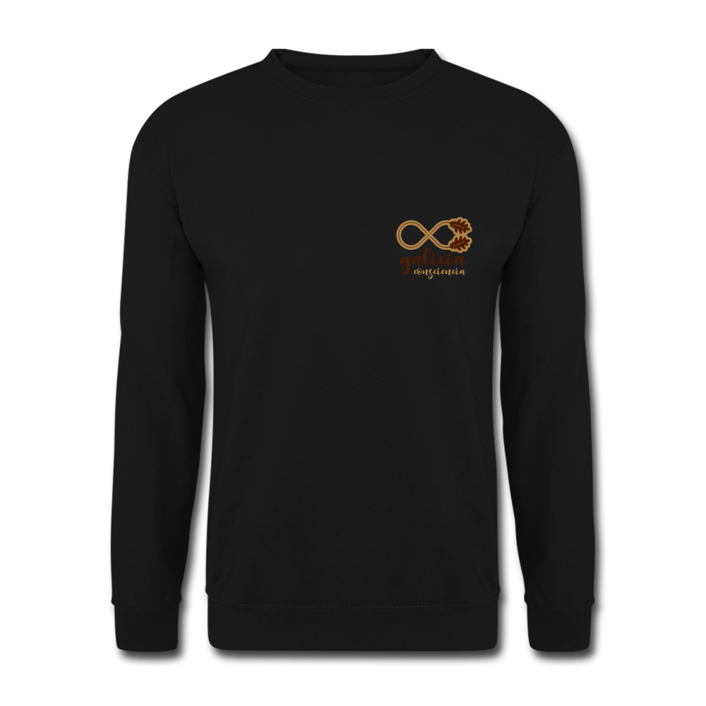 Sudadera (Unisex) - Conciencia Galicia Brown&LightBrown S - black