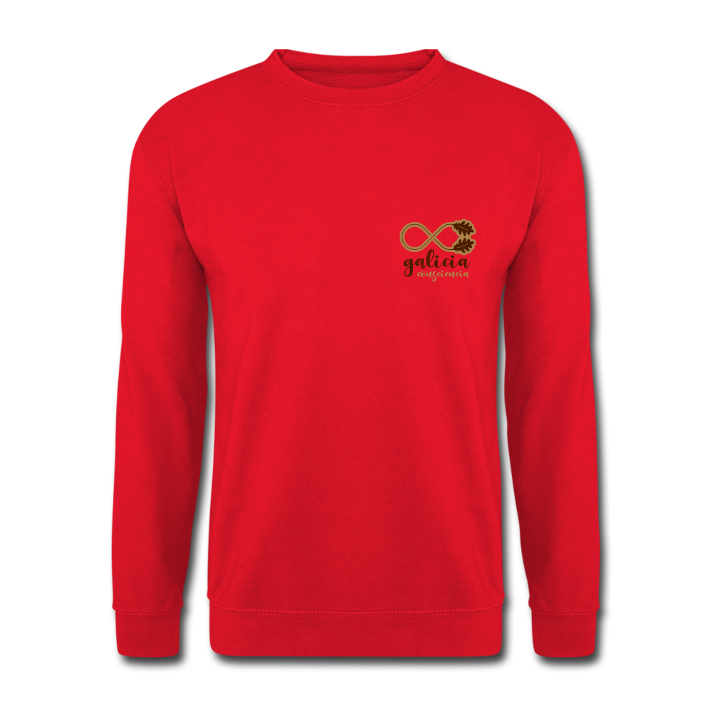 Sudadera (Unisex) - Conciencia Galicia Brown&LightBrown S - red
