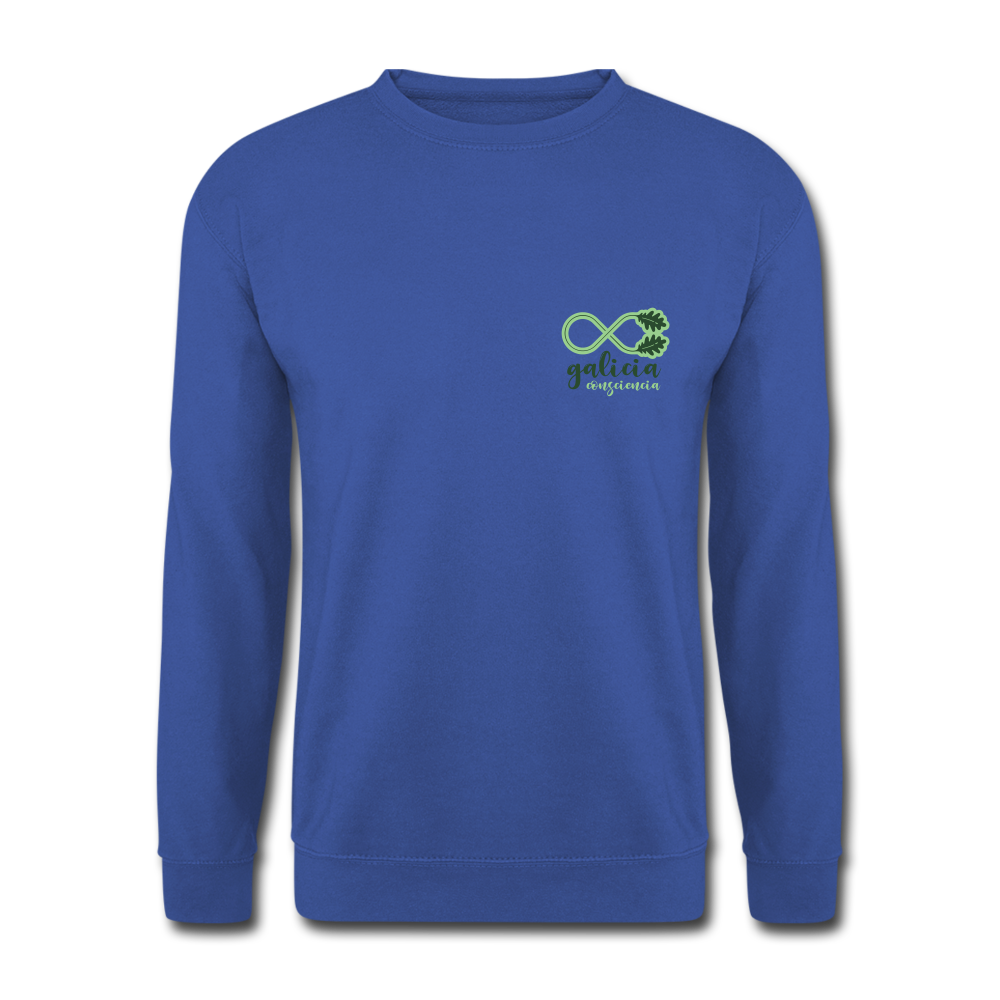 Sudadera (Unisex) - Conciencia Galicia Verde S - royal blue