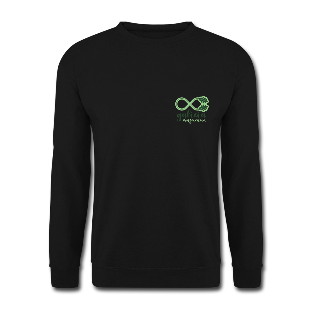 Sudadera (Unisex) - Conciencia Galicia Verde S - black