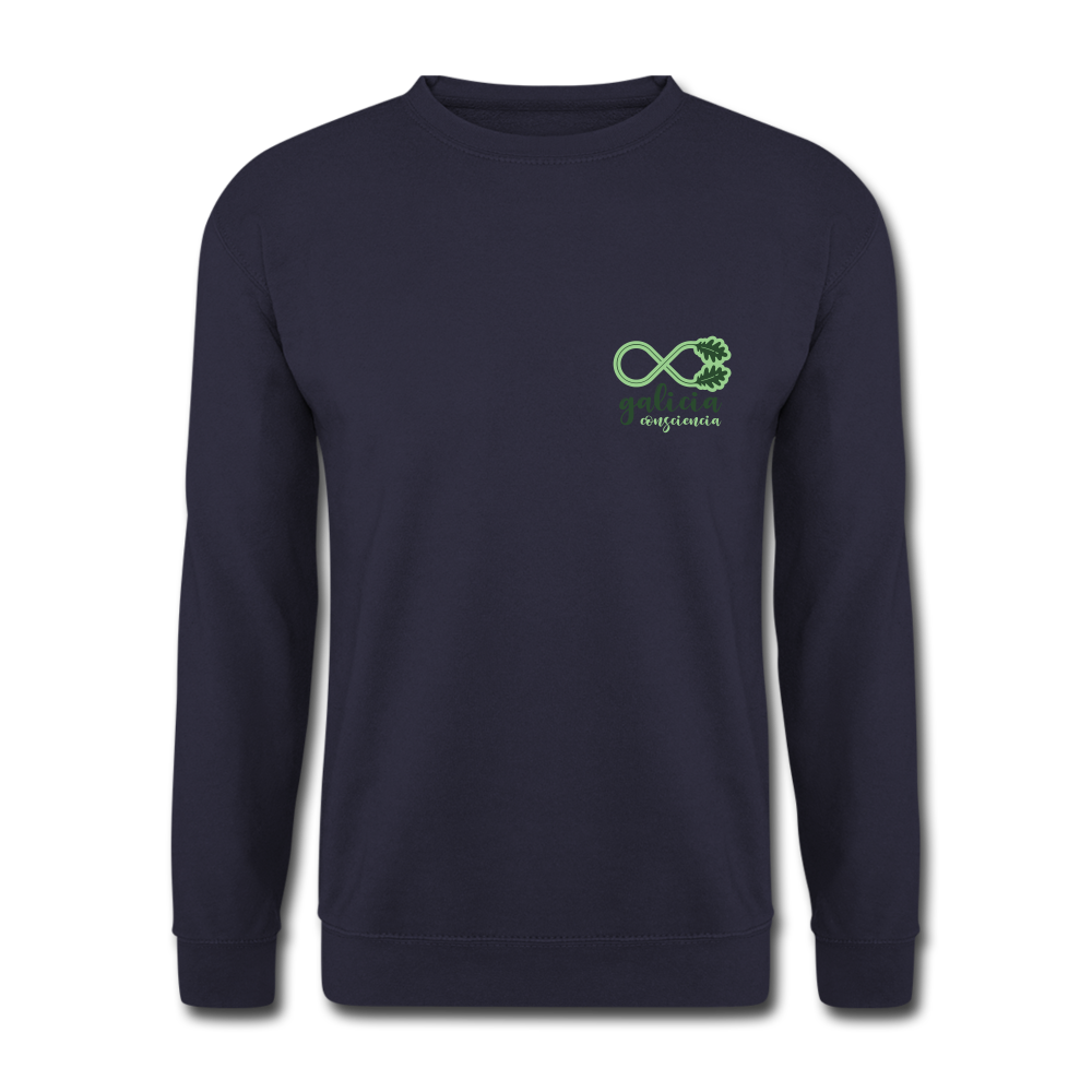 Sudadera (Unisex) - Conciencia Galicia Verde S - navy