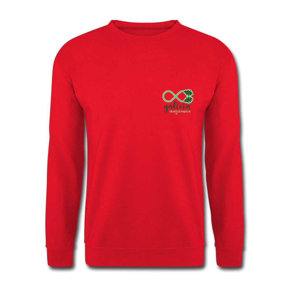 Sudadera (Unisex) - Conciencia Galicia Verde S - red