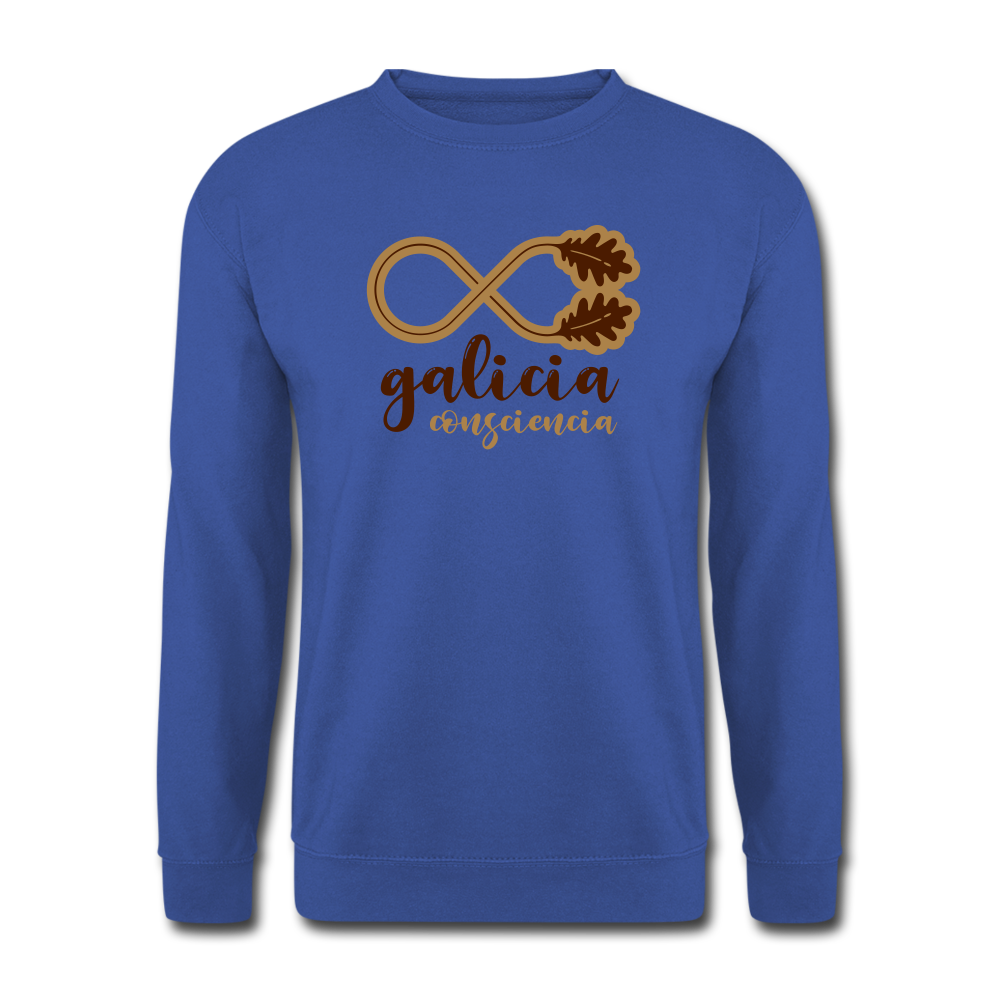Sudadera (Unisex) - Consciencia Galicia Brown&LightBrown - royal blue
