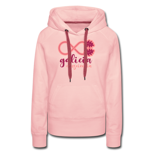 Sudadera con capucha Rosa (Mujer) - Consciencia Galicia Magenta&Pink - crystal pink