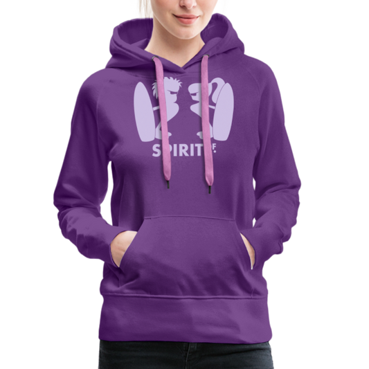 Sudadera Morada con capucha (Mujer) - Spiritof Surf Purple Shapes - purple