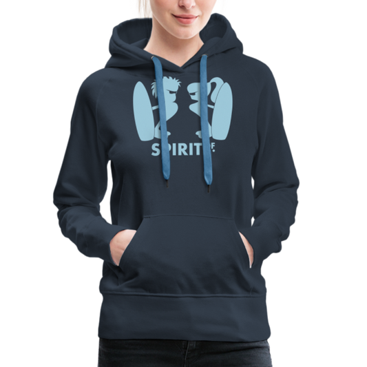 Sudadera Azul Marino con capucha (Mujer) - Spiritof Surf SkyBlue Shapes - navy