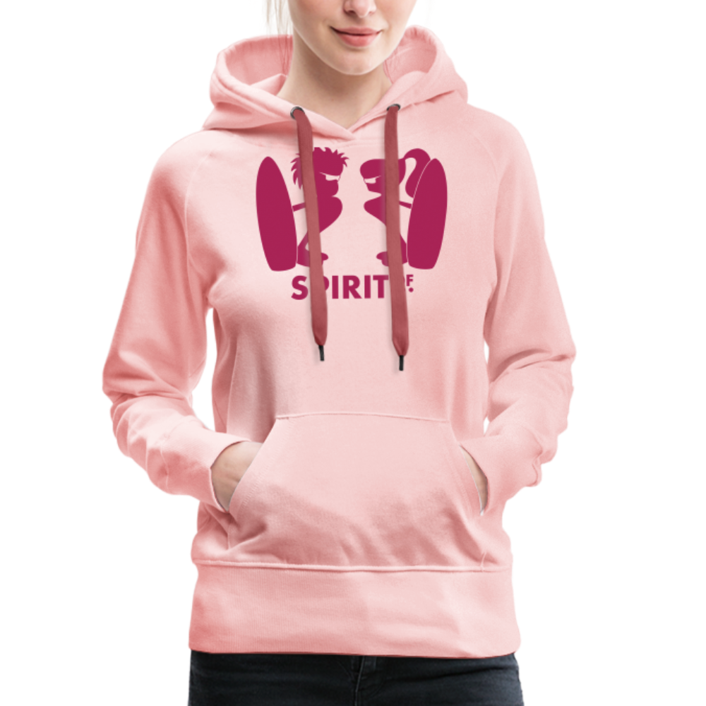 Sudadera Rosa Cristal con capucha (Mujer) - Spiritof Surf Magenta Shapes - crystal pink