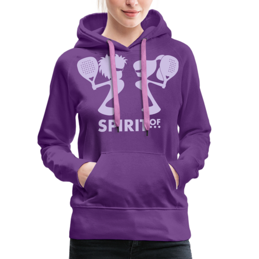 Sudadera Morada con capucha (Mujer) - Spiritof Surf Lavender Shapes - purple